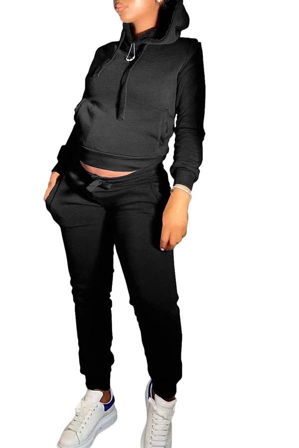 MB Fashion Wholesale - Vente Ensemble de vêtements d'intérieur – femme - Ensemble de jogging confortable et décontracté MB FASHION avec sweat à capuche 274R21