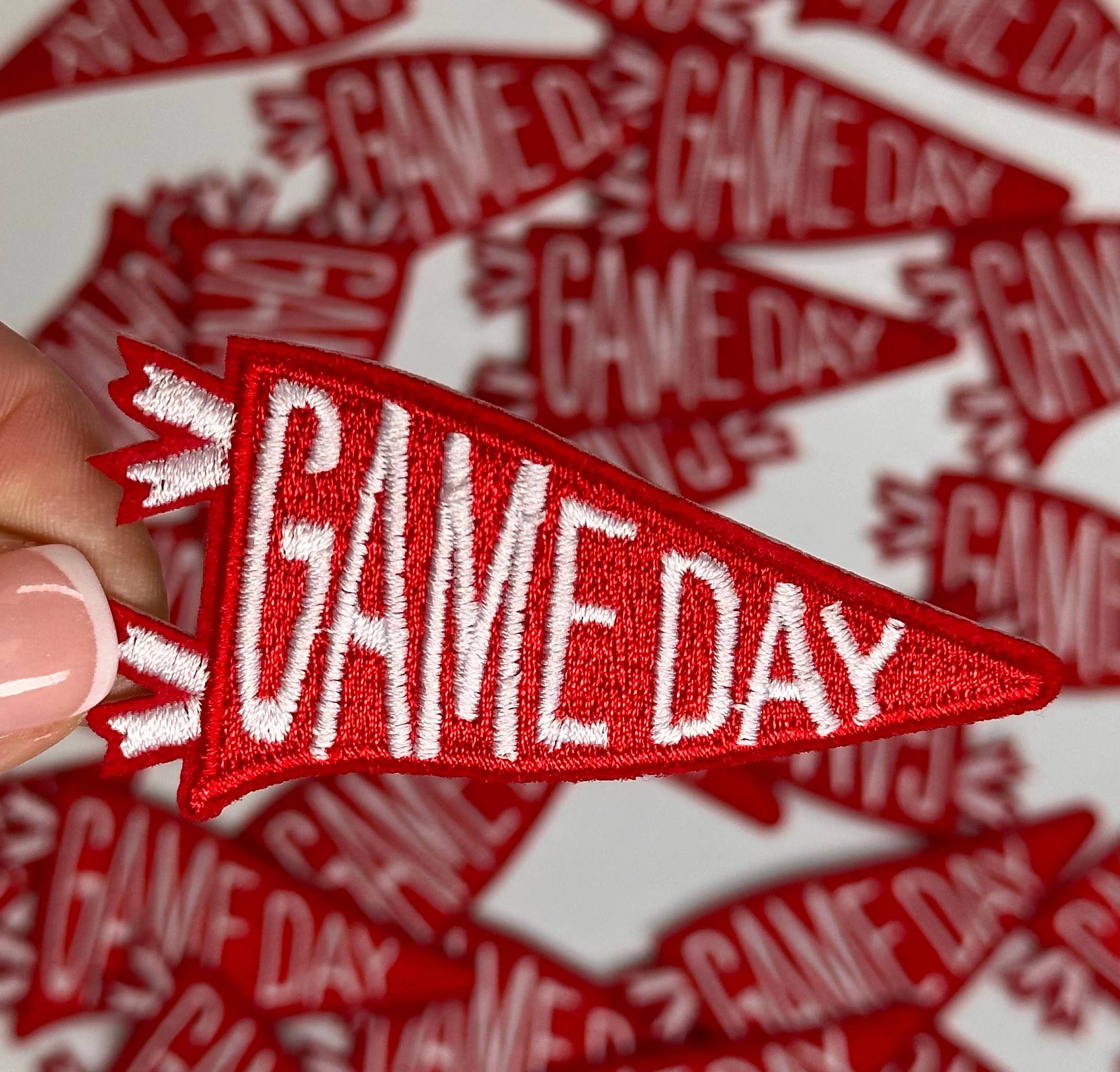 Aloe and Milk Boutique - Wholesale Patch - Game day flag, sports patch, game day patch, football8