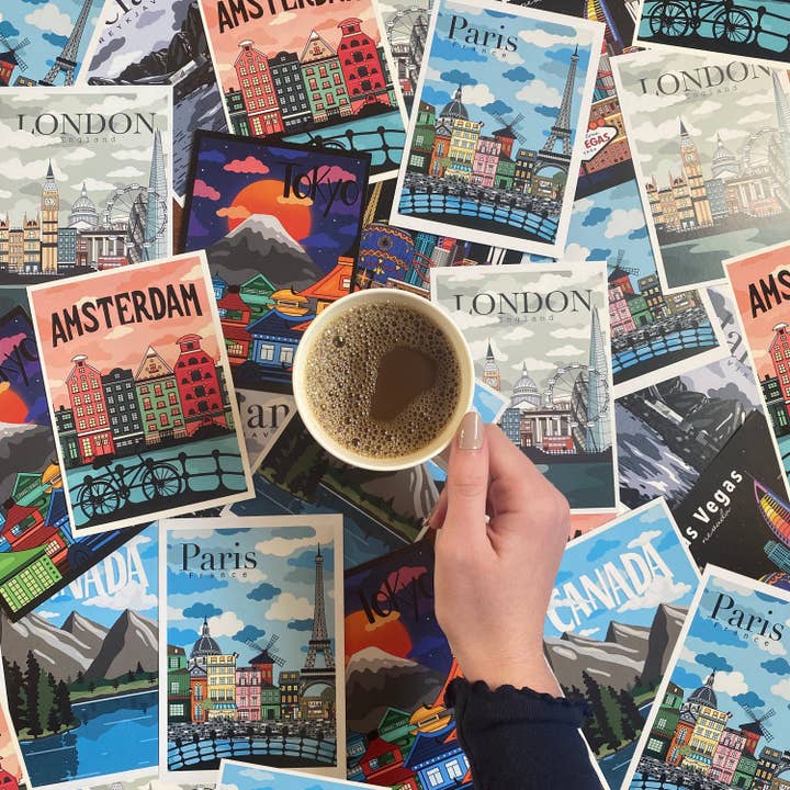 Tokyo Postcard | Japan Postcard | Illustration Postcard for wholesale by BrollyWeather