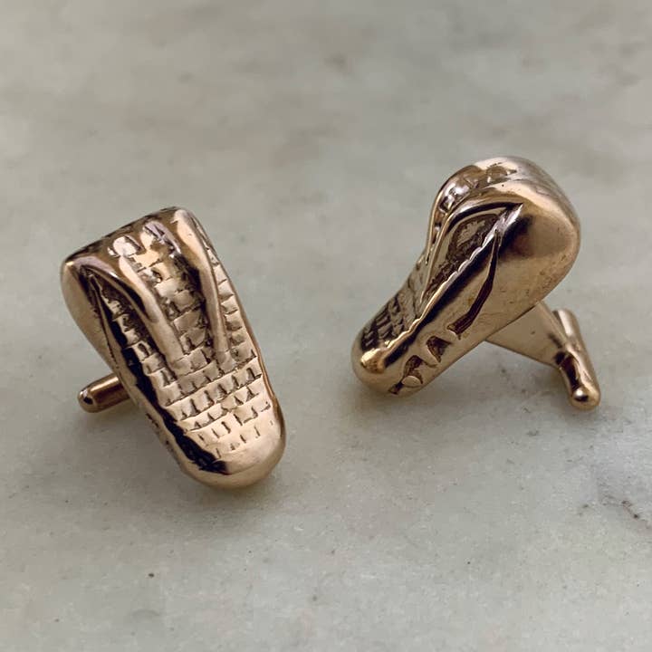 Mimosa Handcrafted - Wholesale Cufflinks - ALLIGATOR CUFFLINKS0