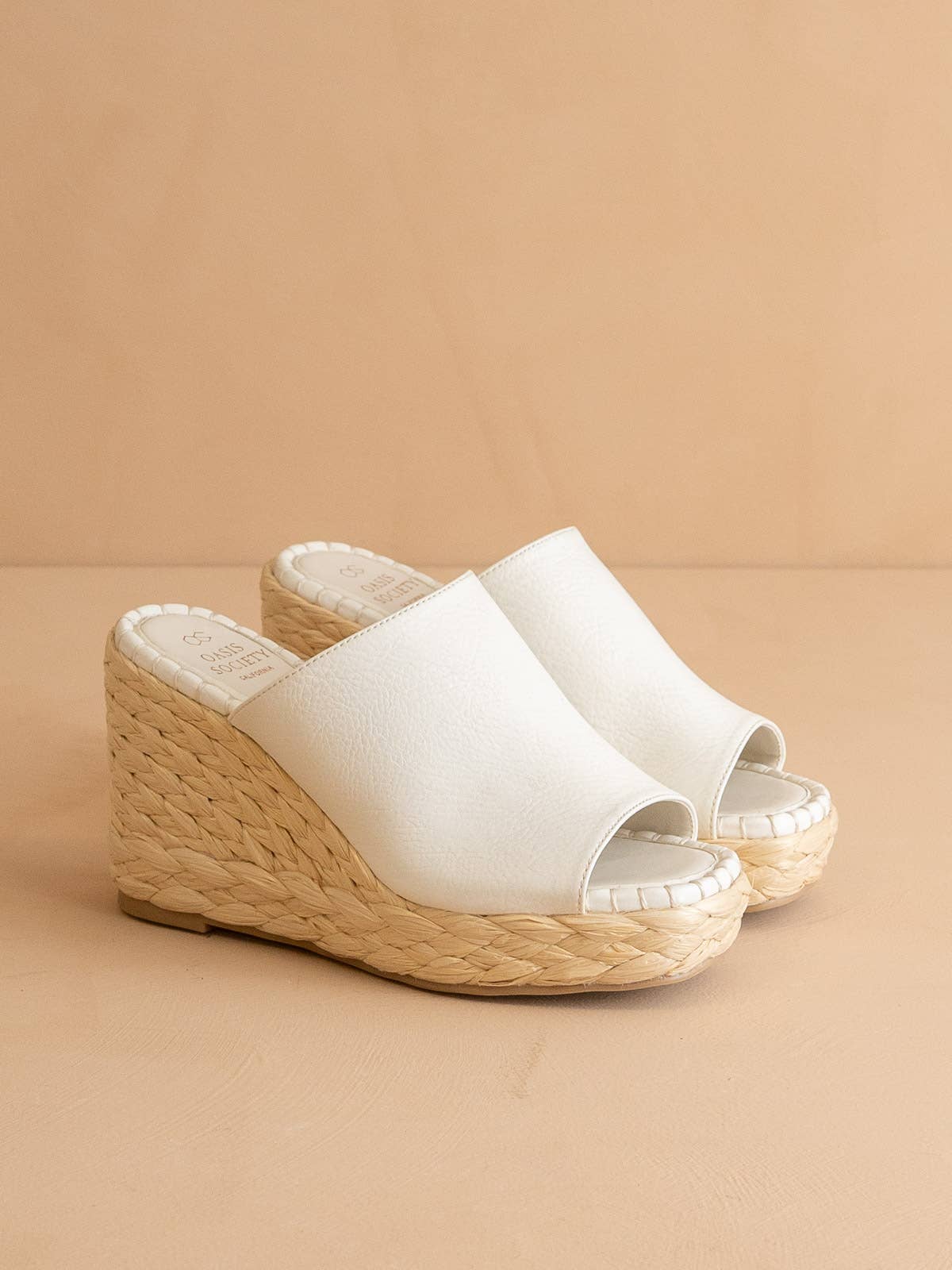 The Raina White | Espdarille Slip On Wedge for wholesale on Faire1