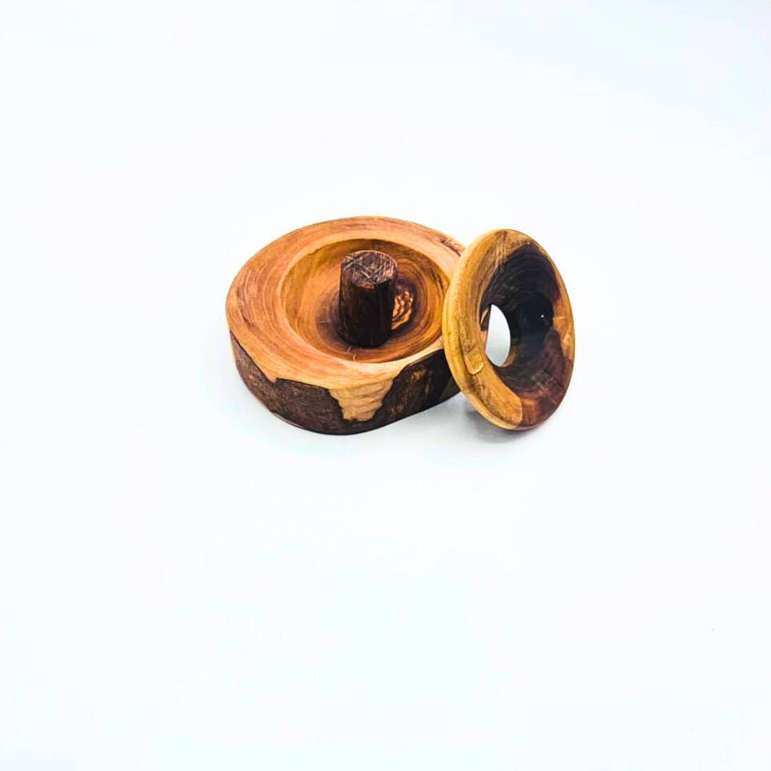 Bearthy - Wholesale Ashtray - Handmade Olive Wood Cigar & Cigarette Ashtray Wedding Gift0