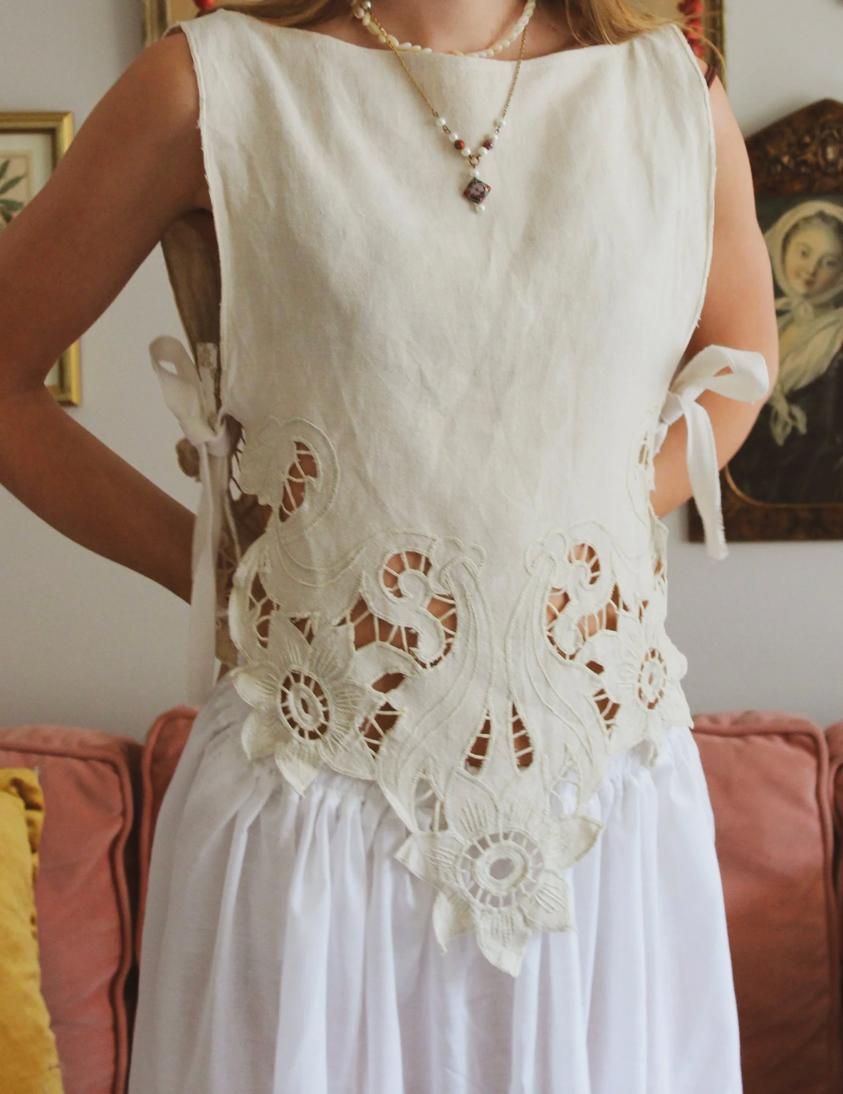 Soleil et Amis - Wholesale Blouse - Women's - the Florence top - Handmade Upcycled Tank top13