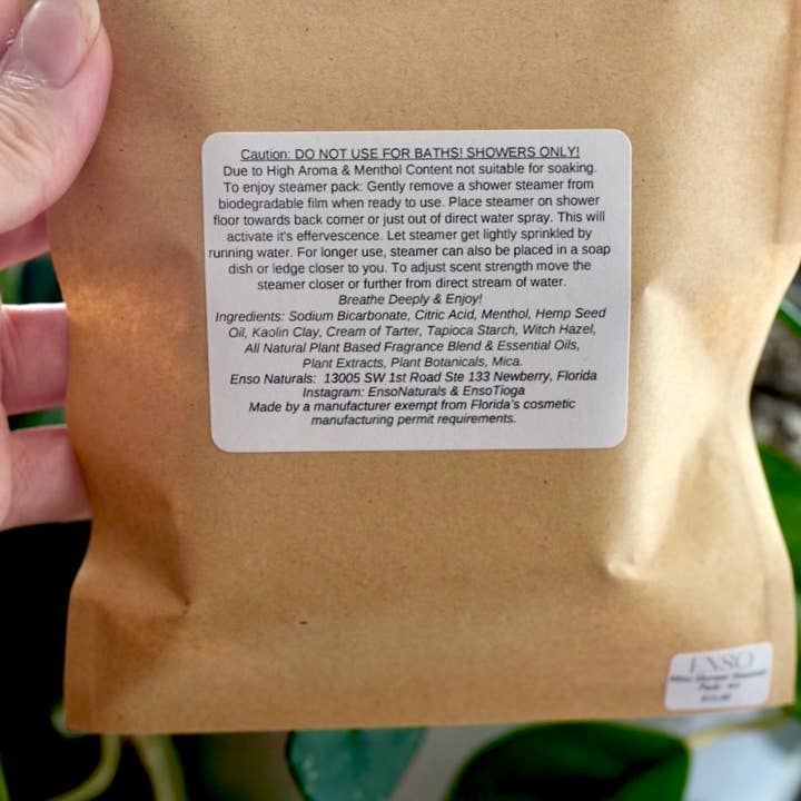 Enso Naturals Apothecary - Wholesale Shower Steamer/Bomb - Fall Shower Steamers - Autumn Pack Menthol & Concentrated