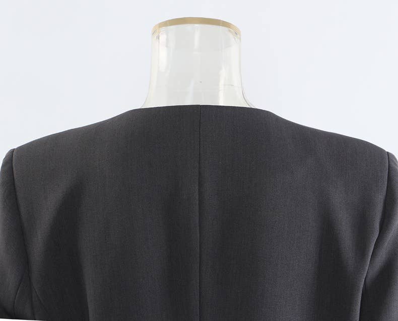 Färg som bilder CT149 Tidig Höst Blomapplikation Skräddarsydd Medellång Kappa för wholesale på Faire7