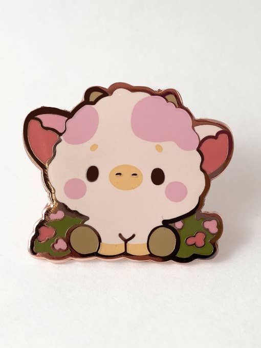 Broche Flower Cow pour la vente par LoveLoomi