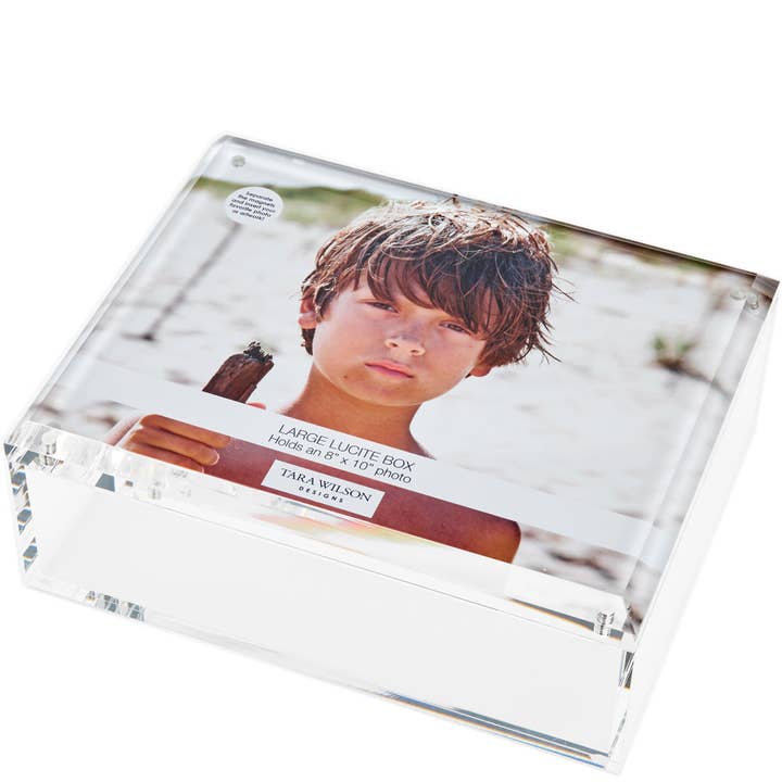 PHOTO BOX - 8" x 10" CLEAR for wholesale by Tara Wilson Designs