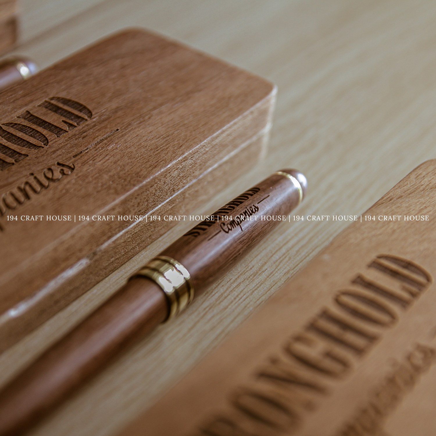 194 Craft House – Engroshandel Pen – Valnødde Træpenne Sæt - Hjemmedekoration & Gaver7