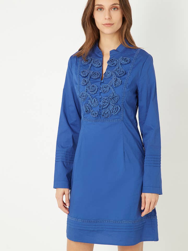 Embroidered dress - D7891 for wholesale by BanBat