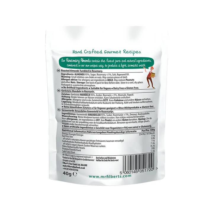 Mr Filbert's – wholesale Nuts – French Rosemary Almonds2