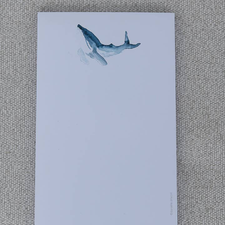 Finding Silver Pennies - Wholesale Notepad - Humpback Whale Watercolor Notepad4