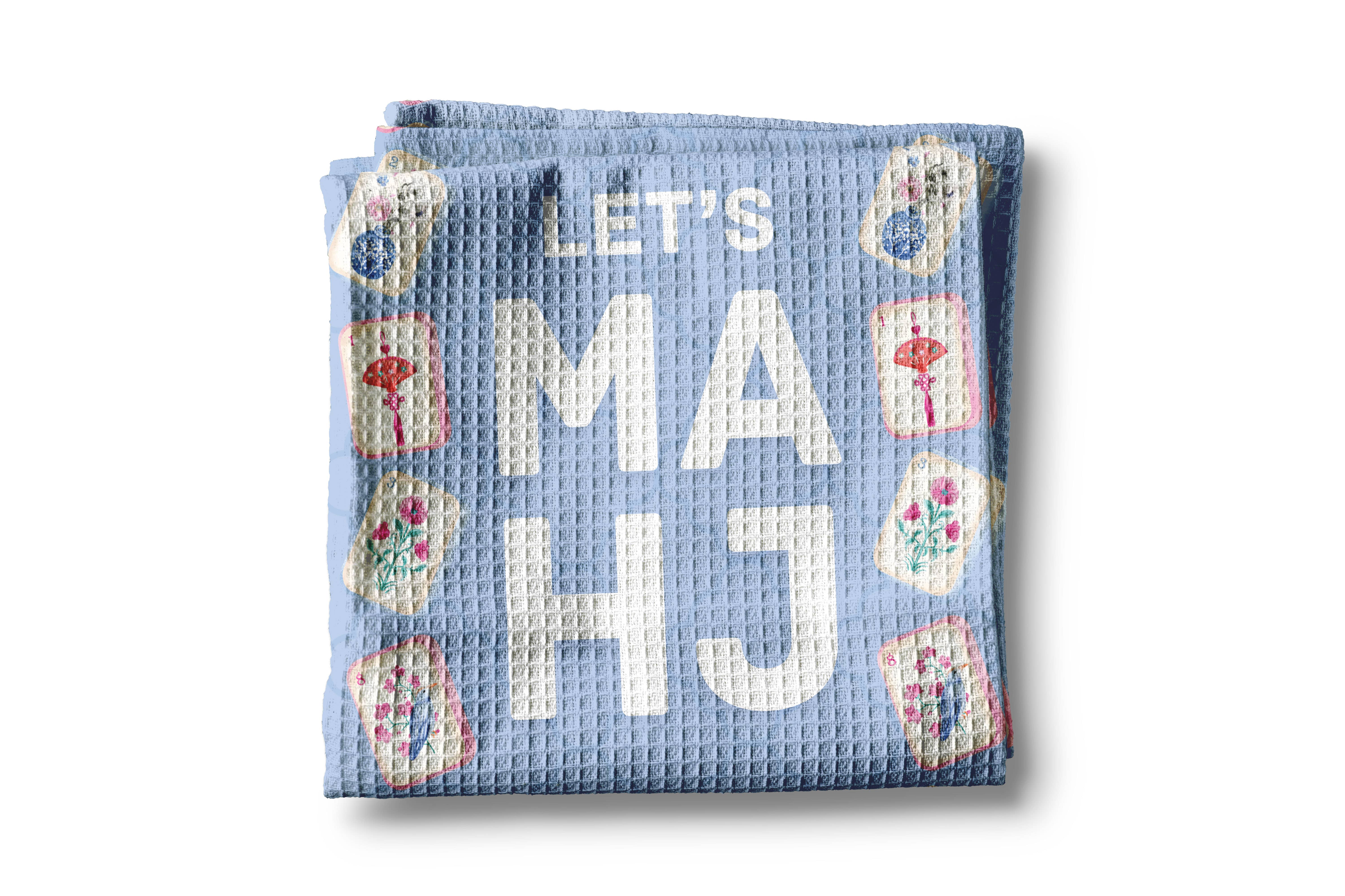 Canary Road - Vente Torchons - Torchon de Cuisine Mahjong Décor de Jeu de Tuiles Cadeau d'Hôtesse Préparation1