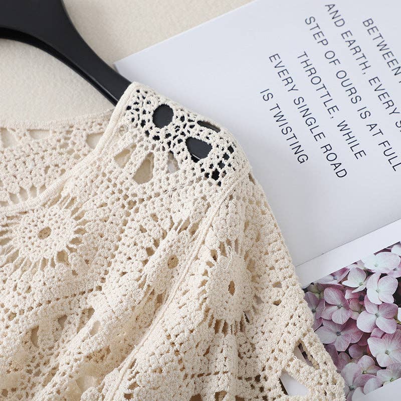 Funkyrel® Atzbranding Limited - Wholesale Cardigan - Women's - Crosa - Crochet Hollow Out Cardigan for Women5