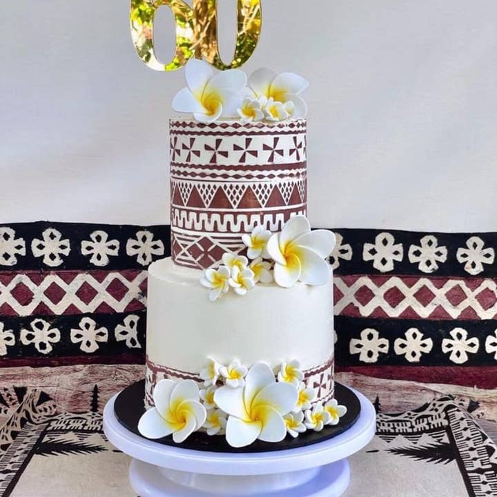 Pochoir de bordure traditionnel fidjien pour la vente par Belle Stencils