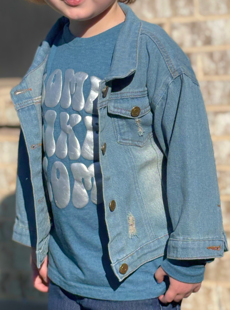 Page and Riggs Designs, LLC - Wholesale Denim Jacket - Kids - Toddler & Infant Denim Jacket with Bow Detail6