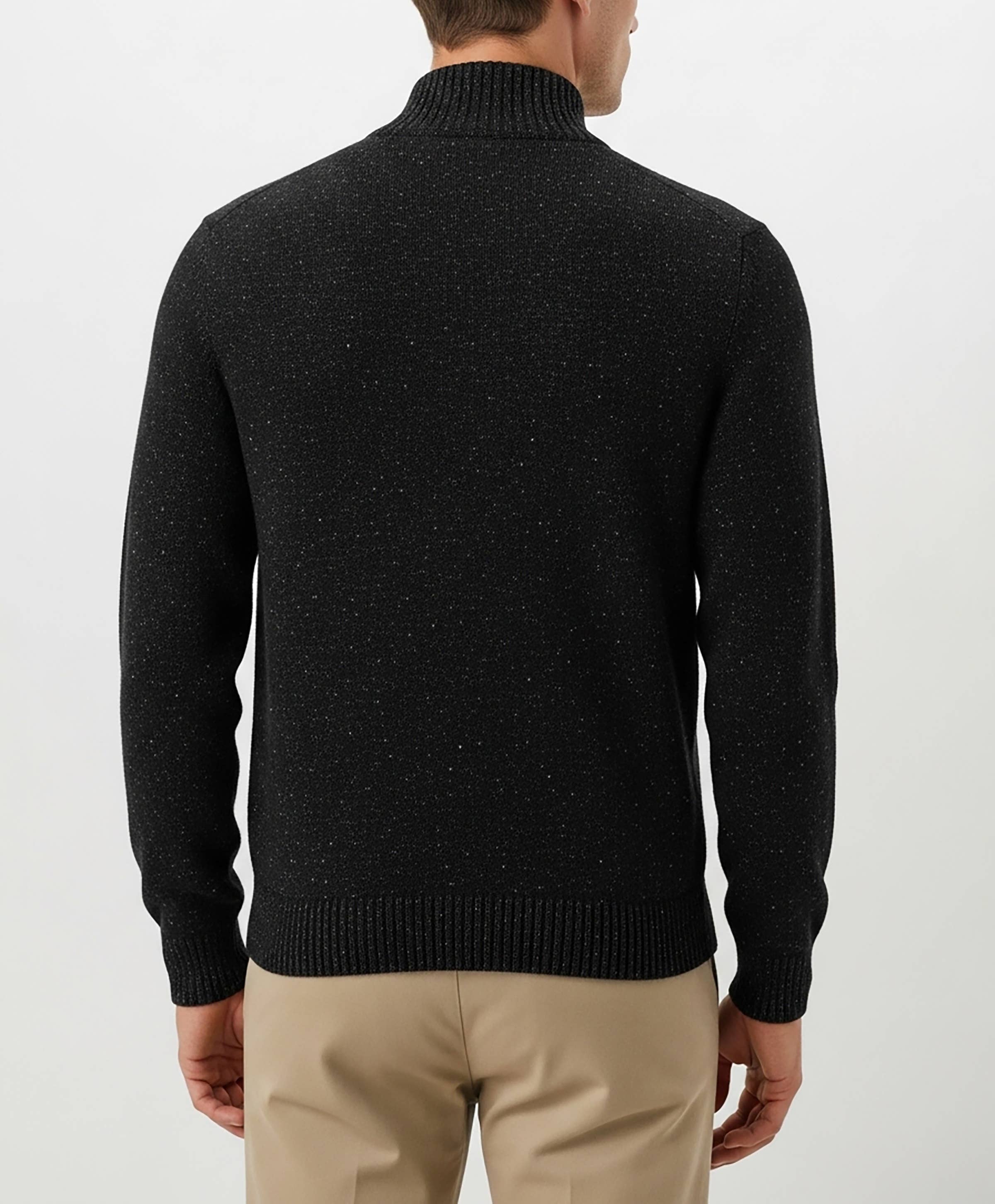 I-Wear Brands - Vendita all'ingrosso Maglione tricot - Uomo - Cardigan da uomo in maglia 100% cotone con cerniera completa6