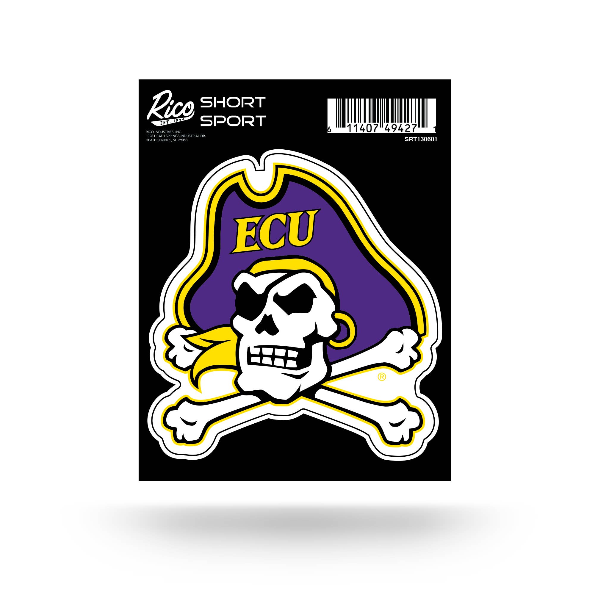 Rico Industries - Vente Autocollant - Autocollant Sport Court NCAA East Carolina Pirates0