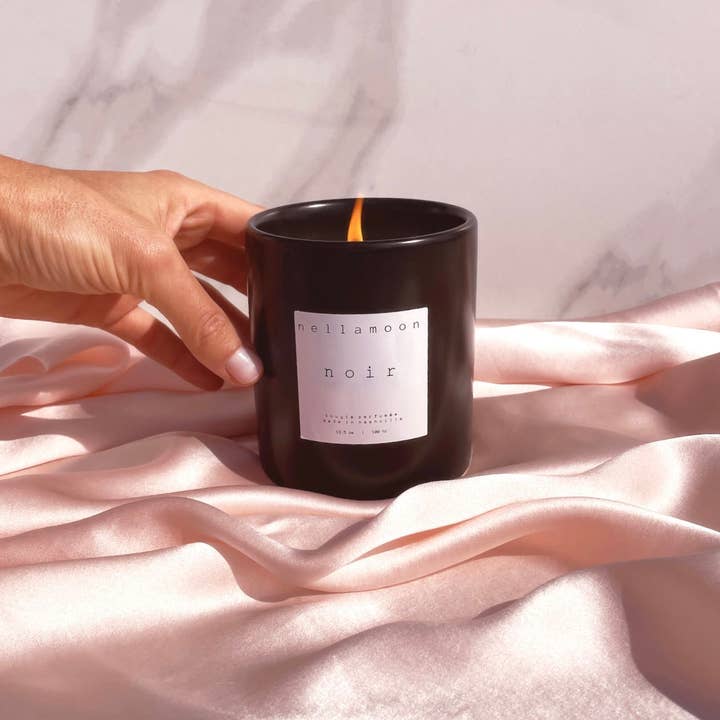 nellamoon - Wholesale Jar/Filled Candle - noir | teakwood, sandalwood, bergamont, lavender