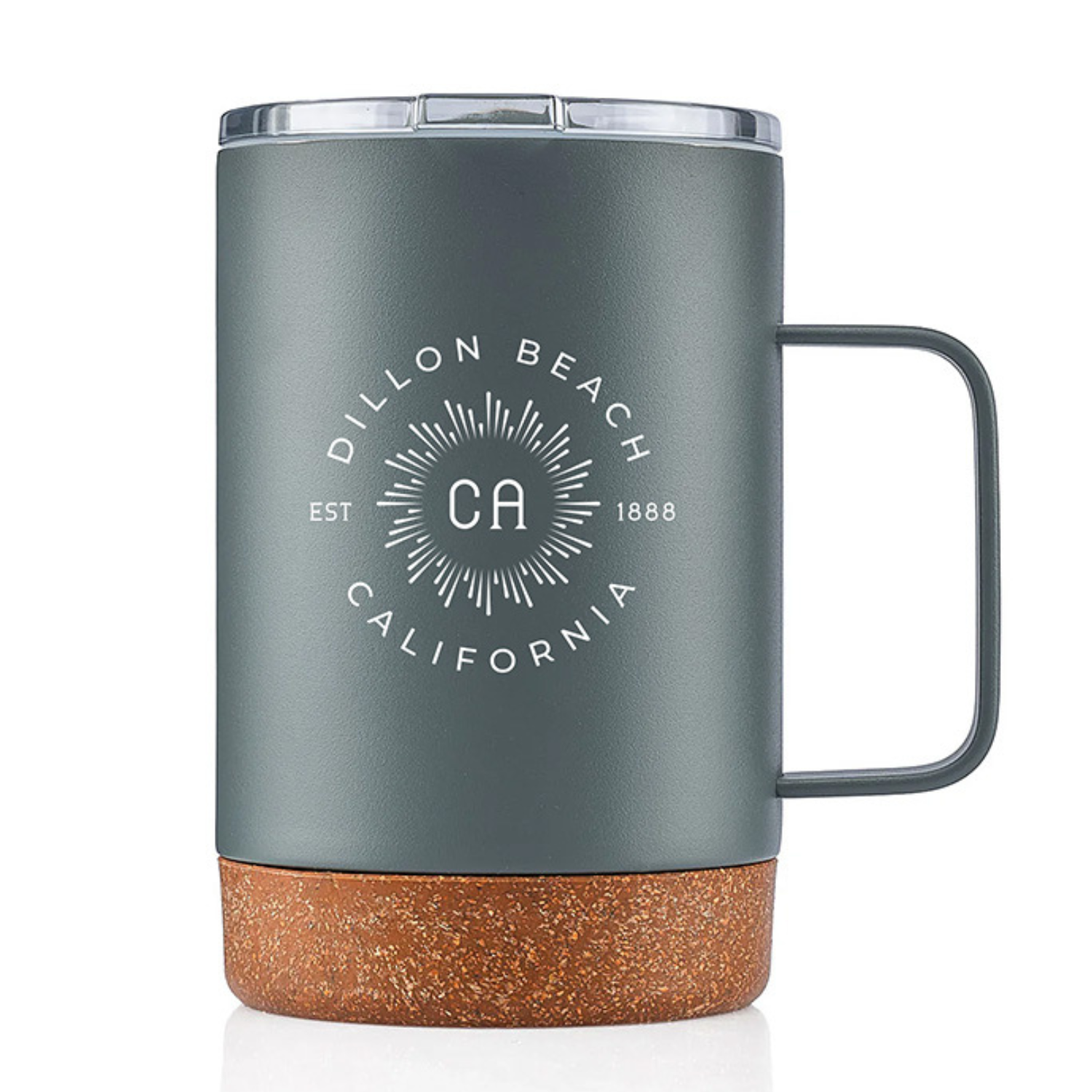 Mercantile 12 - Wholesale Insulated Mug/Tumbler - Custom BURST COLLECTION 16 Oz. Corky Stainless Mug 1