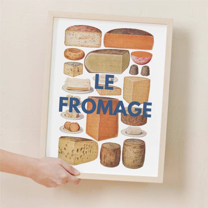 Le Fromage Cheese Print for wholesale by Lyonette