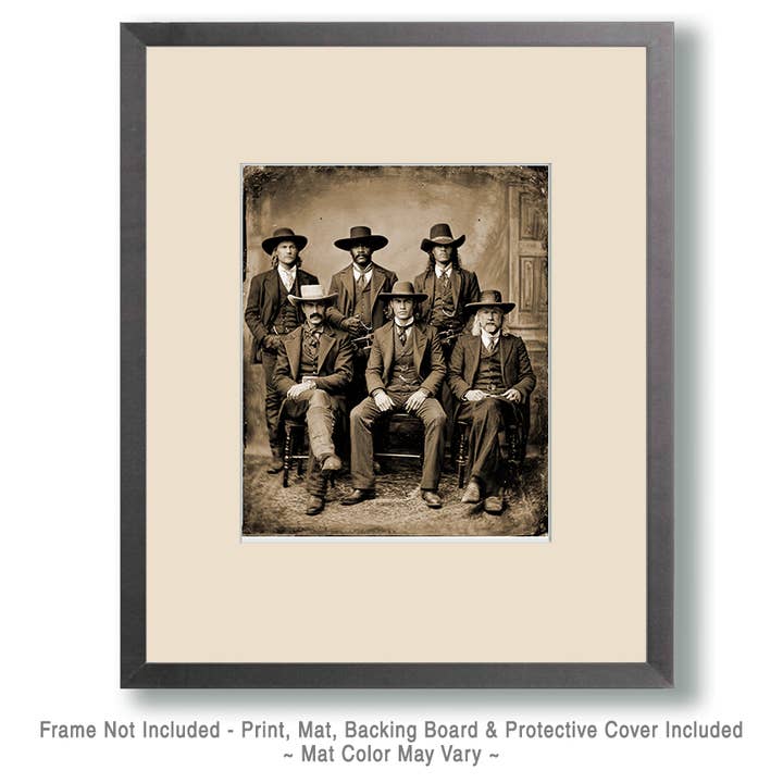 Mowbi - Wholesale Art Print - Vintage Old West Gang American West Art Print - 8"x10" Artwork1