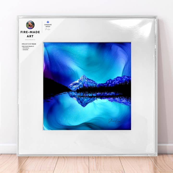 Lake O Hara Lost In Light | Fire-Made Art Mountain Print for wholesale by Fire-Made Art