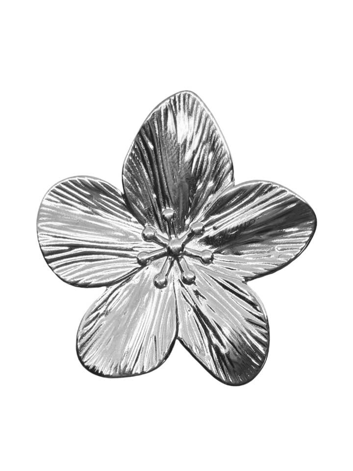 Zilveren bloemenring voor wholesale door Woonder