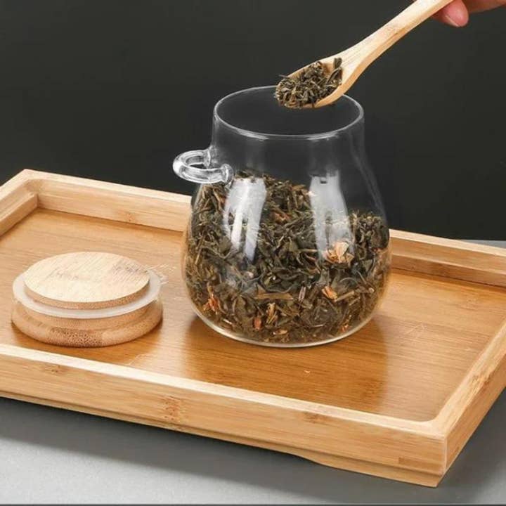 Wooden Bamboo Jar and other Purchase Wholesale glass jar with wooden spoon. Free Returns & Net 60 Terms on Faire trending on Faire.