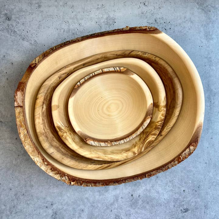 The Great Alaskan Bowl Company - Wholesale Serve Bowl - Live Edge Birch Wood Bowl2