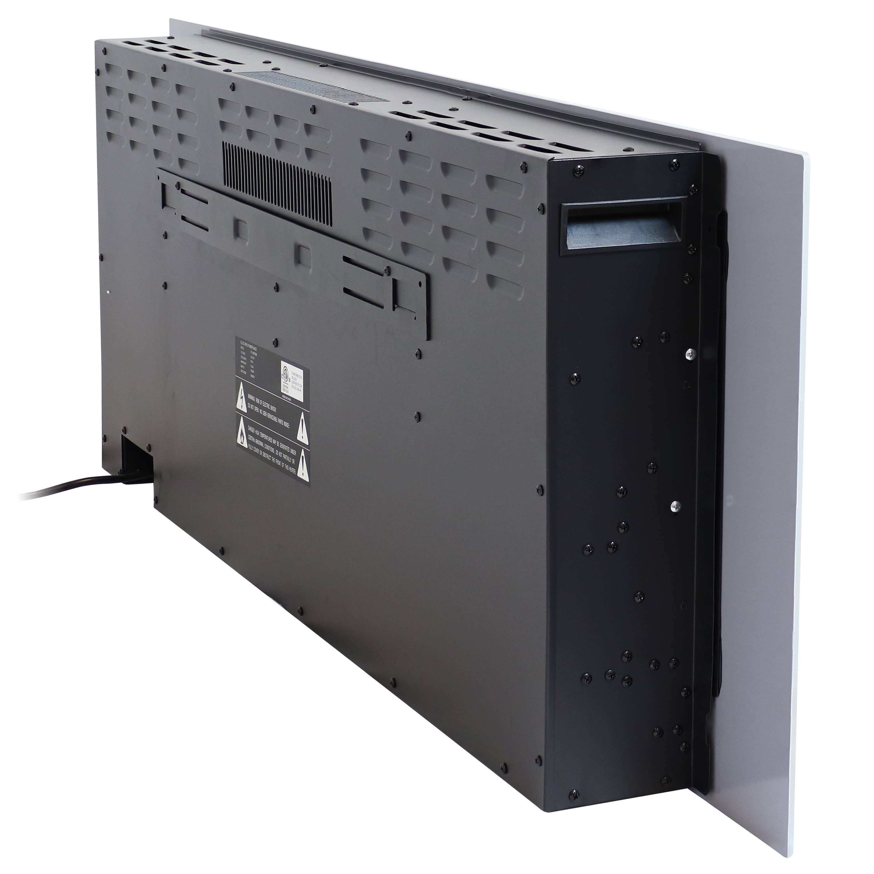 Sunnydaze Decor - Wholesale Fireplace Screen - 50 in Sophisticated Hearth Indoor Electric Fireplace - White8