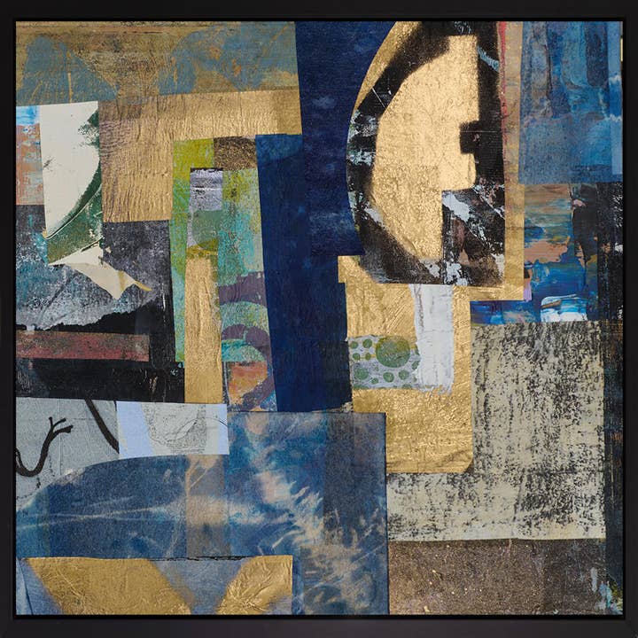 Lærredsbillede med skyggeramme - Vivid Sphere for engroshandel hos Queence