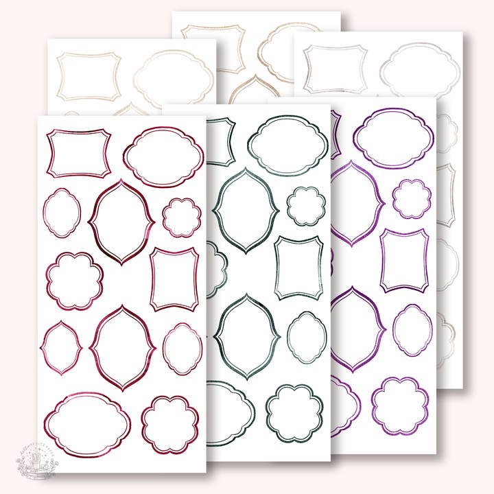 Esenciales - Pegatinas de marcos vintage (EJ95-100) para venta al por mayor de Hello Petite Paper