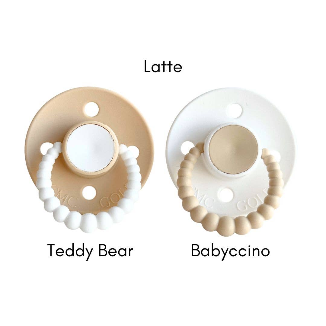 CMC Gold – wholesale Pacifier – Baby – *NEW* CMC 'Bubble' Varicolour Dummies - Latte0