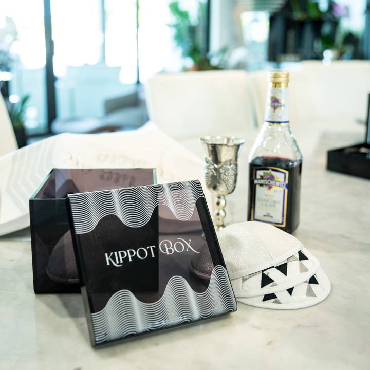 Kippot Box | Black for wholesale by Carol Rose Home Decor