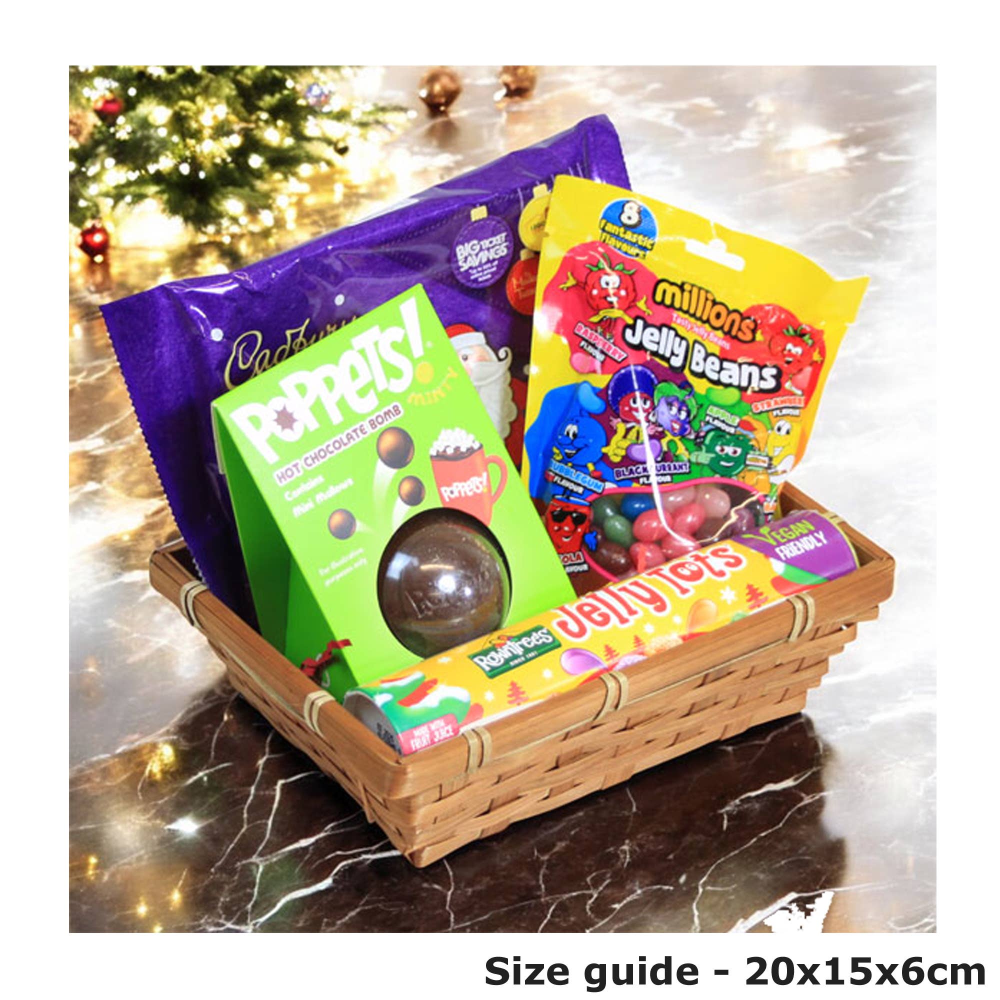 Candi Gifts – wholesale Basket – 10 x Rectangular Brown Bamboo Baskets, gift hampers 0