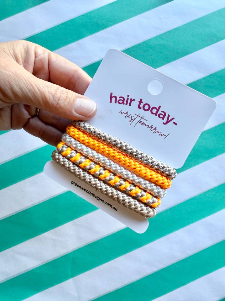 Hair Elastics Pack - Sherbet for wholesale by Greenwood Designs
