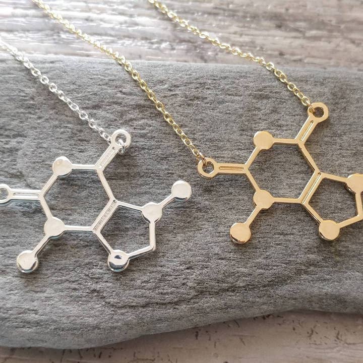 Piccadilly Pendants – wholesale Hänge-/berlockhalsband – Choklad Molekylhalsband, Choklad gåva, Vetenskap
