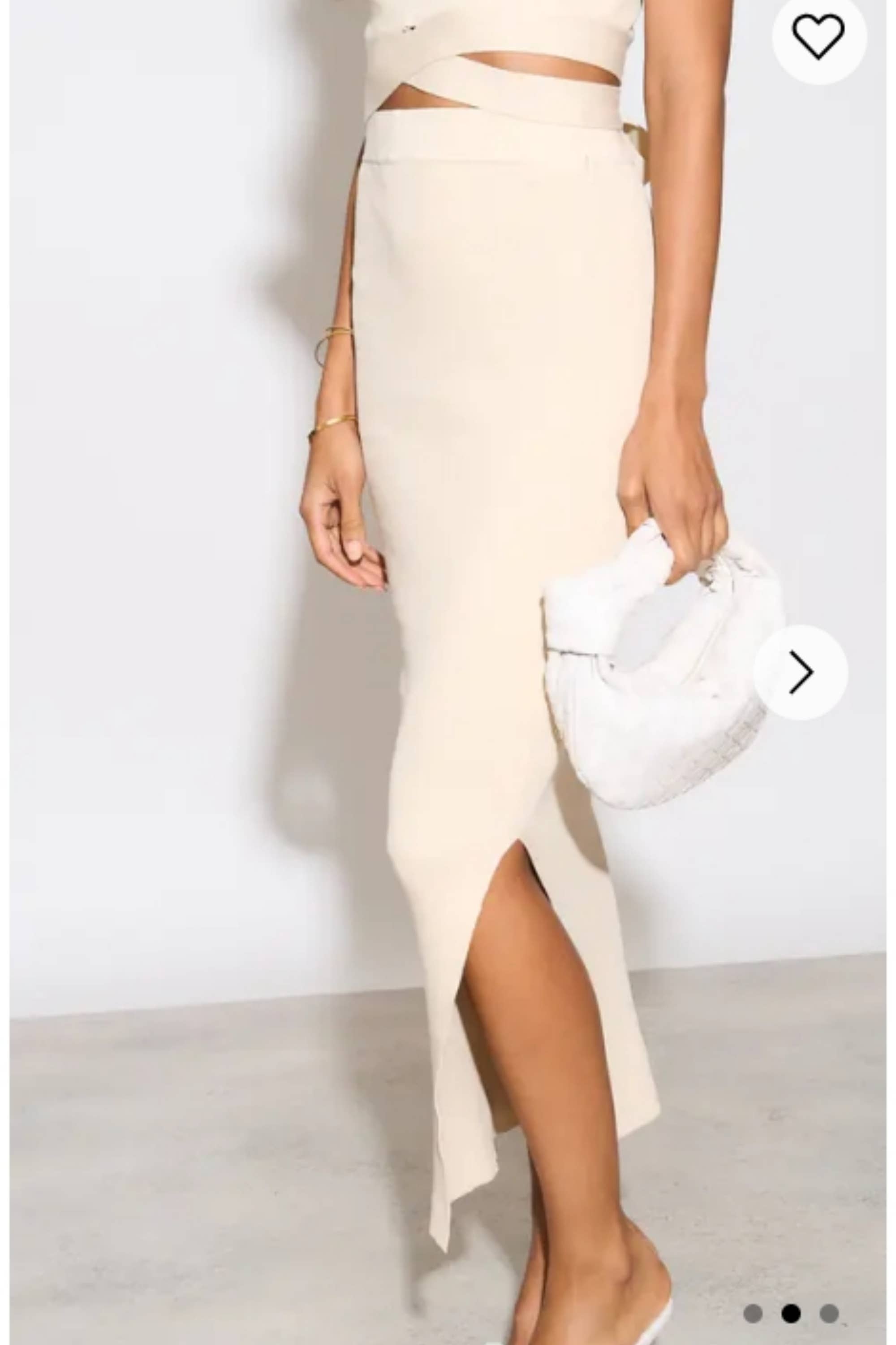 CY FASHION. LONDON - Vente Ensemble haut et jupe - Femme - Débardeur moulant en maille, haut à nouer et jupe midi3