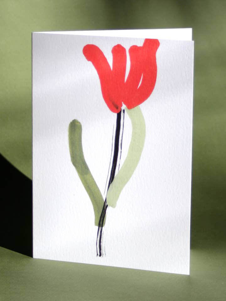 Rött tulpankort för wholesale av Lucky Luijk