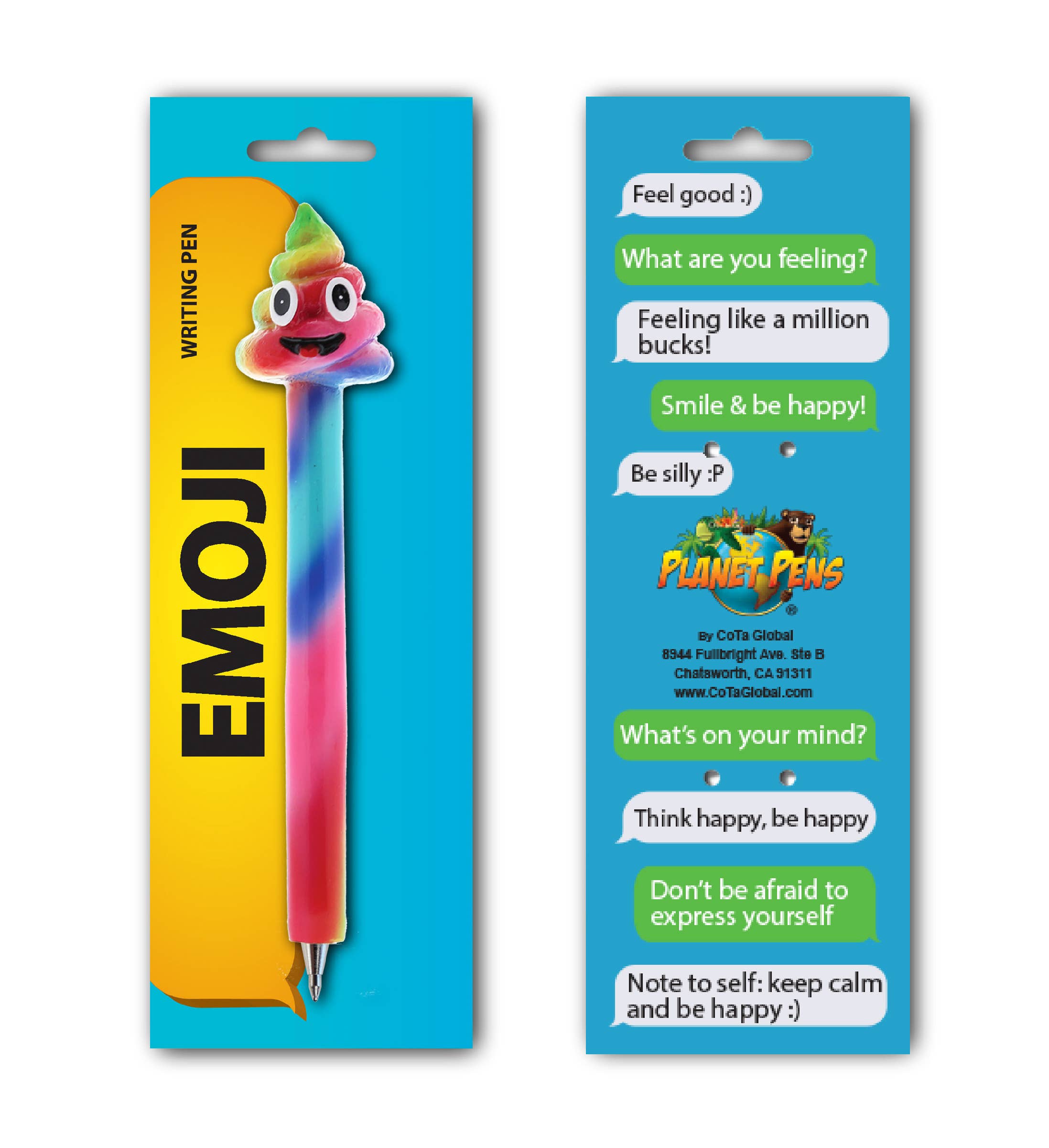 Cota Global - Wholesale Pen - Planet Pen - Rainbow Poop Emotion3