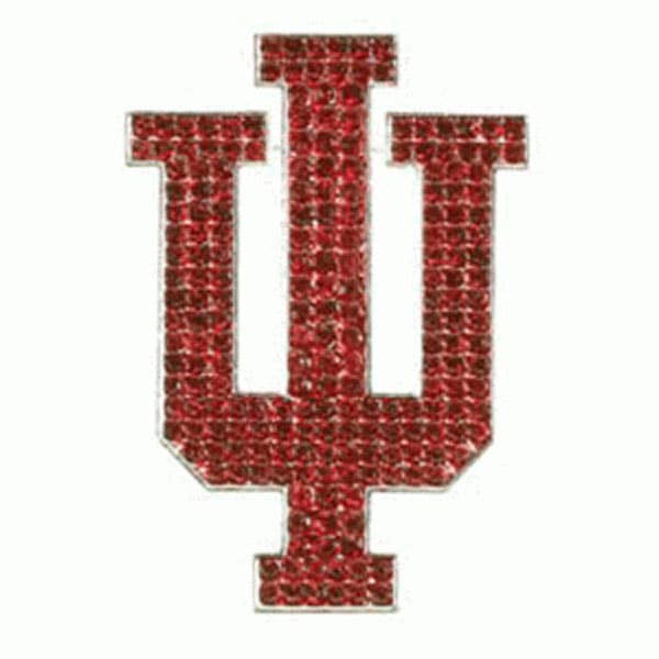 Indiana Hoosiers Crystal Brooch Pin for wholesale by Turnovers Inc