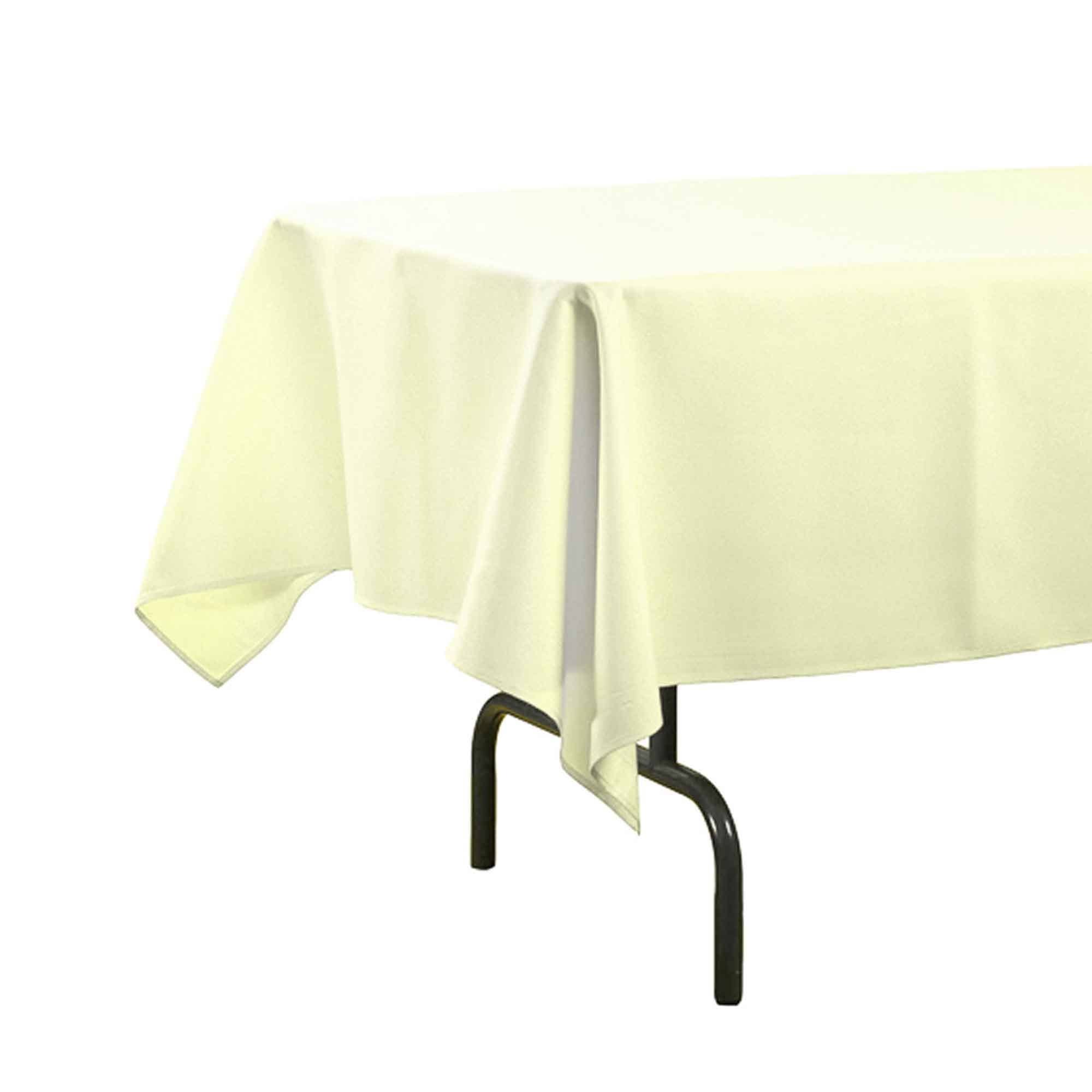 Rectangle Plastic Table Covers 12pc/pack - Ivory for wholesale on Faire7