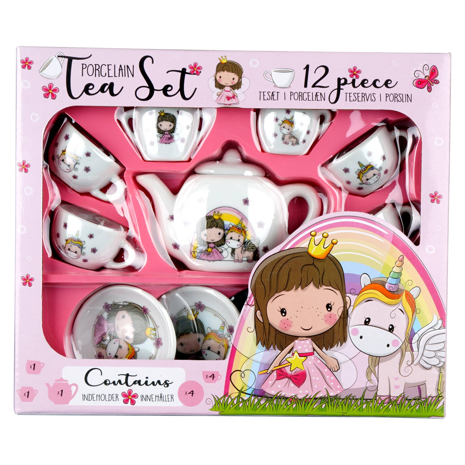 Barbo Toys - Wholesale Toy Feeding Set - Kids - Lillie & Ellie - Porcelain Tea Set 4