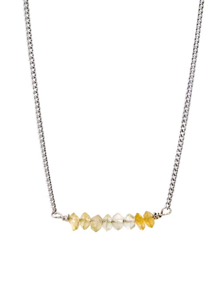 tour de cou en citrine pour la vente par Zahavah Jewelry