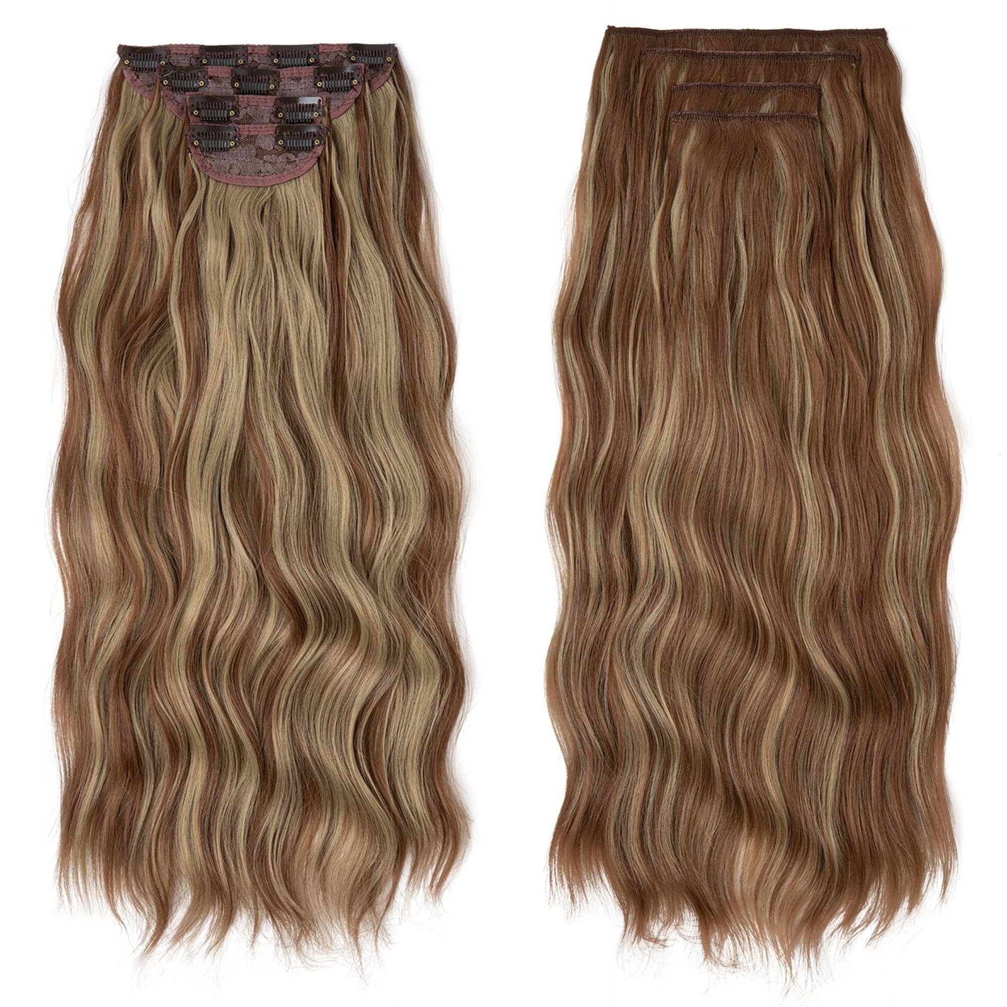 AK Brand - Wholesale Hair Extensions - Long Curly Water Ripple Clip-in Hair Extensions for Women5