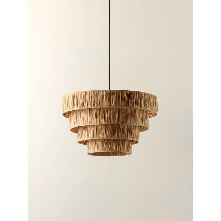 Mikwi - Wholesale Lamp Shade - MOROCCAN LAMPSHADE HANDMADE in Raffia, Wicker Shade 3