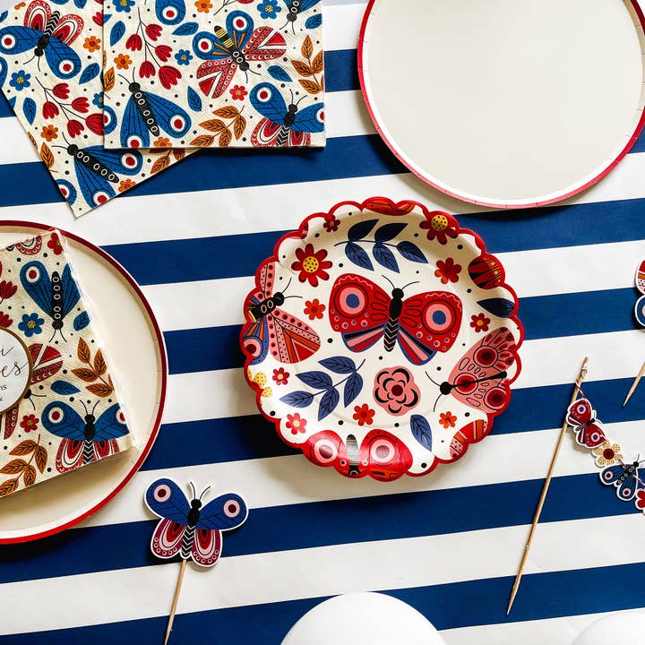 Josi James - Wholesale Disposable Plate - Flutter Large Plate2