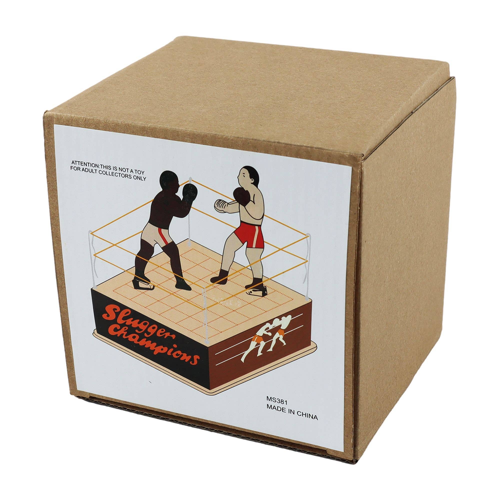 Tribal Trade GmbH – Brinquedo clássico - Crianças por atacado – Brinquedo de lata com boxeadores em ringue de boxe de lata3