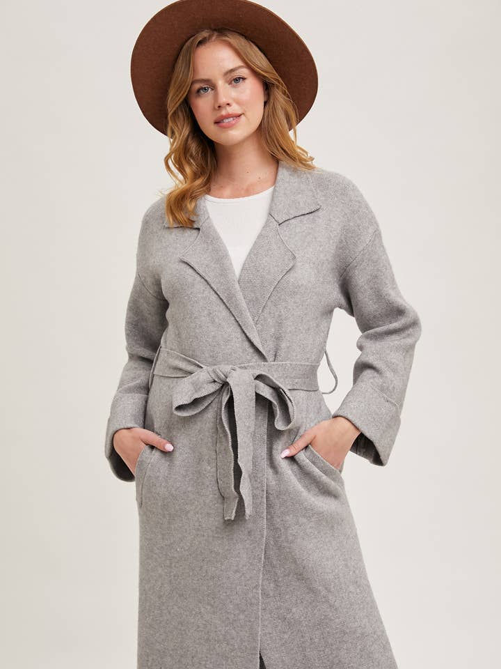 Bluivy - Venta al por mayor Gabardina - Mujer - Gabardina de punto oversize fácil de llevar22