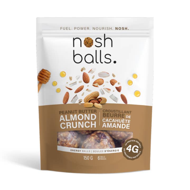 PB Almond Crunch for wholesale by Nosh Balls